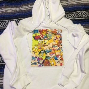Nickelodeon Hoodie 90’s Cartoons Medium NWT